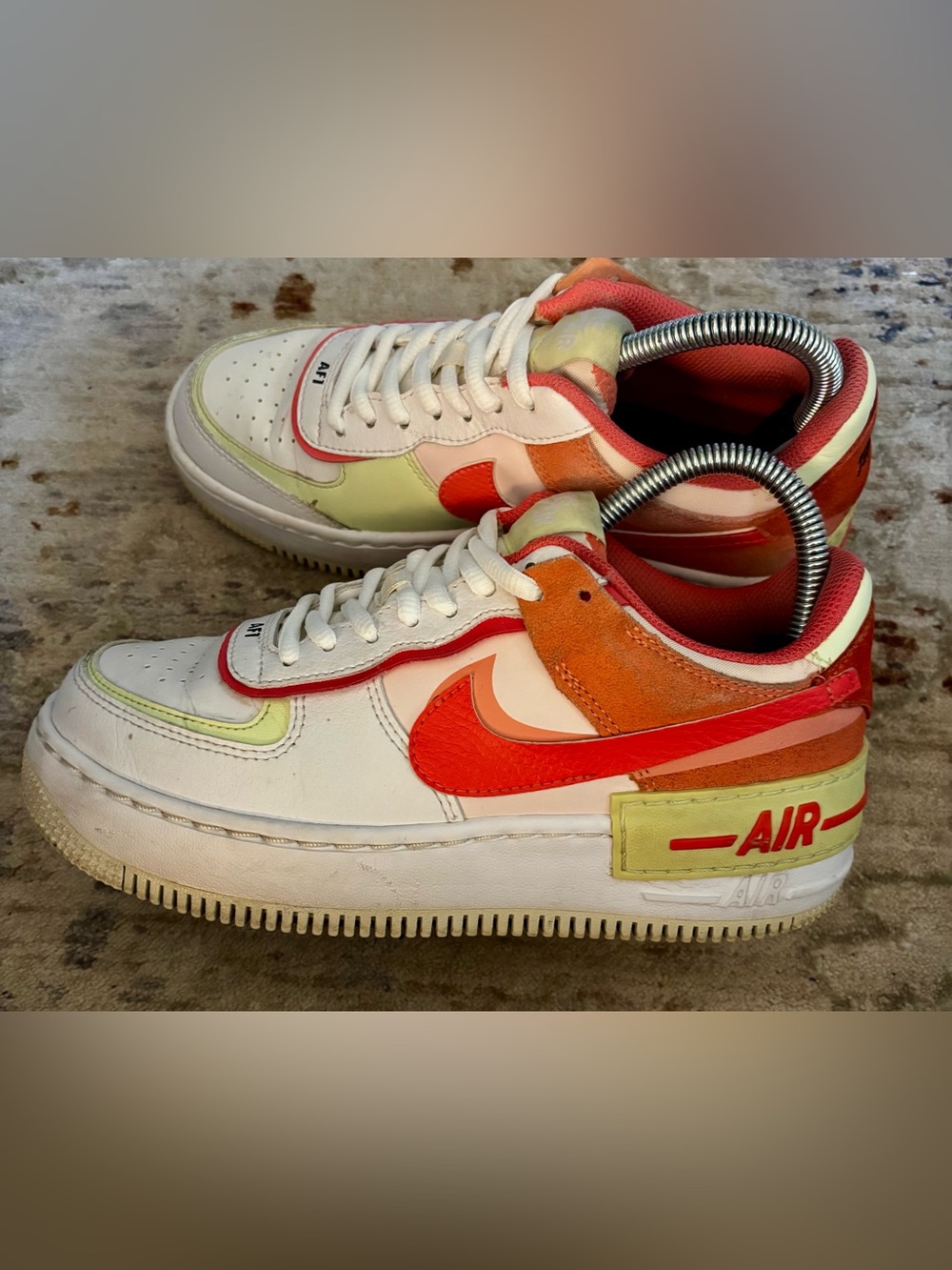 Nike Air Force 1 “Shadow White Magic Ember” Low Top Sneakers